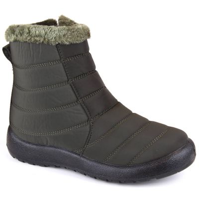 Flat insulated snow boots Potocki W WOL198A green