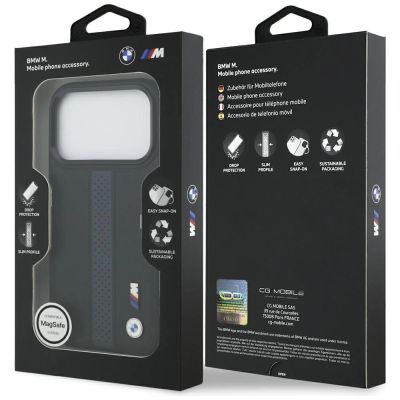 8. BMW M Perforated Stripe Logo MagSafe Case for iPhone 17 Pro - Blue