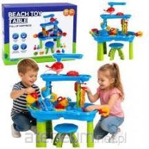 Multi-level Water Table Playground with Chair Accessories Molds 63cm