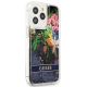 4. Guess GUHCP13LLFLSB iPhone 13 Pro / 13 6.1" blue/blue hardcase Flower Liquid Glitter