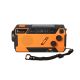 8. Extralink Solar Emergency Radio with Crank Dynamo Powerbank 4000mAh with SOS Flashlight SR-4000 Portable Analog Black, Orange