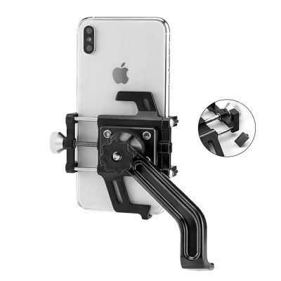 3. Rockbros 699 Handlebar Clamp Phone Holder - Red