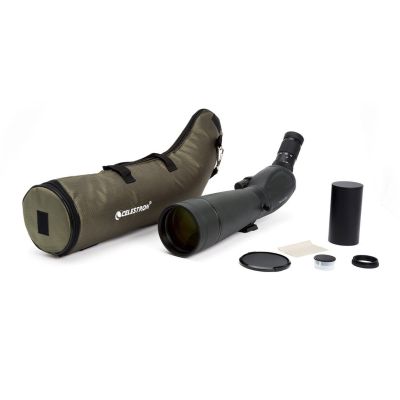 8. Celestron TrailSeeker 80-45 Degree 60x BaK-4 Black Riflescope