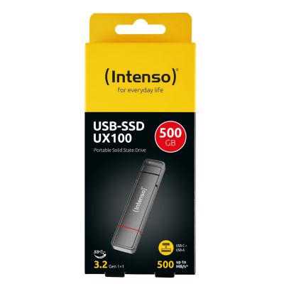 5. Intenso 3850450 External SSD 500GB USB Type-A / USB Type-C 3.2 Gen 1 (3.1 Gen 1) Anthracite