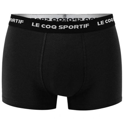7. Le Coq Sportif Men's Boxer Briefs 3-Pack Black Gray Burgundy
