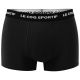 7. Le Coq Sportif Men's Boxer Briefs 3-Pack Black Gray Burgundy
