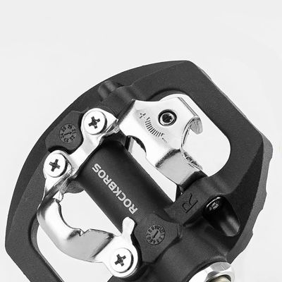 4. Rockbros M108 Nylon Half-Lock Double-Sided Bicycle Pedals - Black
