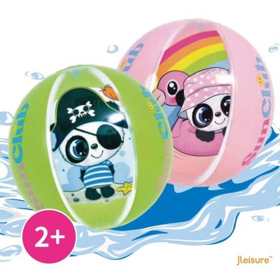 6. INFLATABLE BEACH BALL PANDA 40CM 53014 PINK