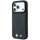 2. BMW M Kevlar Red Print Ring Metal Logo MagSafe Case for iPhone 18 Pro Max / 17 Pro Max - Black