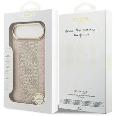 8. Guess 4G Stripe MagSafe Case for iPhone Air - Pink