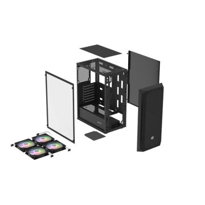 34. FURY COMPUTER CASE FURY SHOBO SH4F RGB MIDI WITH WINDOW BLACK