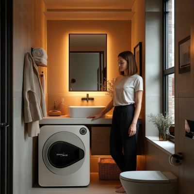 51. GREENBLUE ELECTRIC TUMBLE DRYER FOR CLOTHES, 3 KG CAPACITY, GB405