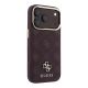 4. Guess Peony 4G Small Logo MagSafe Case for iPhone 17 Pro / 18 Pro - Burgundy