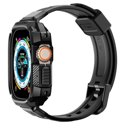 14. Spigen Rugged Armor Pro Apple Watch Ultra (49mm) Strap Case - Black
