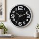 9. ESPERANZA WALL CLOCK ZURICH BLACK EHC013K