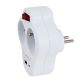 4. ESPERANZA ELECTRIC SPLITTER 2 OUTLETS USB-C USB-A ON WHITE ELK311W
