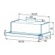 2. CATA TFB-5160 X Hood, Energy efficiency class C, Width 59.5 cm, Max 297 m3/h, Mechanical control, LED, Stainless steel CATA