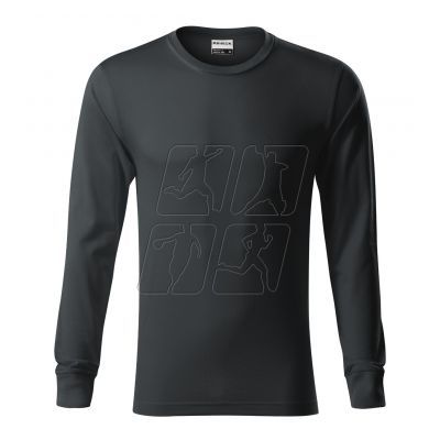 3. T-shirt Rimeck Resist LS M MLI-R0594 ebony gray