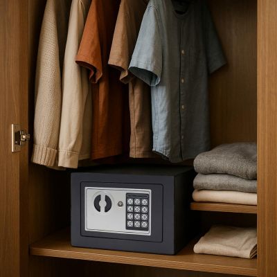 6. SAFE WITH DIGITAL LOCK 23X17X17CM 1067582 SASKA GARDEN