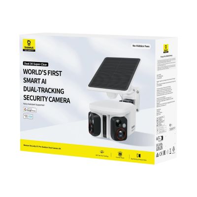 5. Baseus Security X1 Pro Dual Camera 3K Outdoor Camera - White