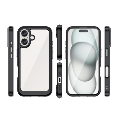 2. Outer Space Case with Gel Frame for iPhone 16 Plus - Black