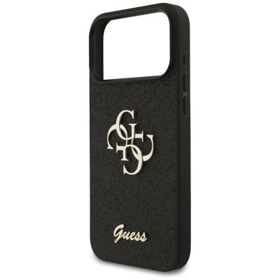 6. Guess Fixed Glitter Big 4G Case for iPhone 17 Pro Max / 18 Pro Max - Black