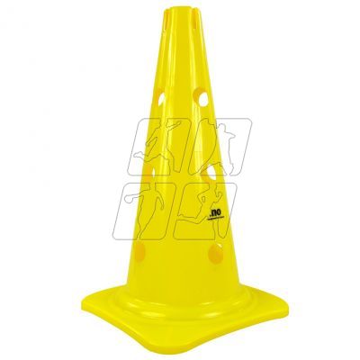 Bollard with holes NO10 40cm VCM-16H12 Y yellow