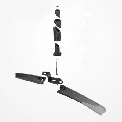 7. Rockbros DNB-890 Bicycle Fender Set - Black