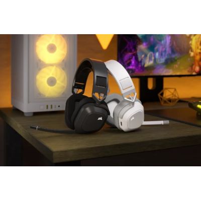 8. Corsair CA-9011296-EU Wireless Headband Gaming Bluetooth Headphones/Headset White