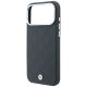 6. BMW Sign Deboss Quilted Metal Logo MagSafe Case for iPhone 18 Pro Max / 17 Pro Max - Dark Gray