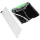 2. BADMINTON VOLLEYBALL NET POSTS SET 609x220CM