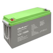 Qoltec Deep Cycle Gel Battery | 12V | 150Ah | 44.5kg