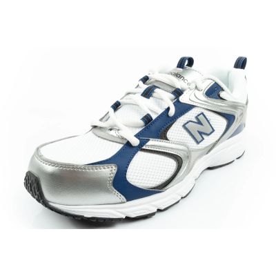 3. New Balance 408 men's sports shoes sneakers fashionable comfortable white silver