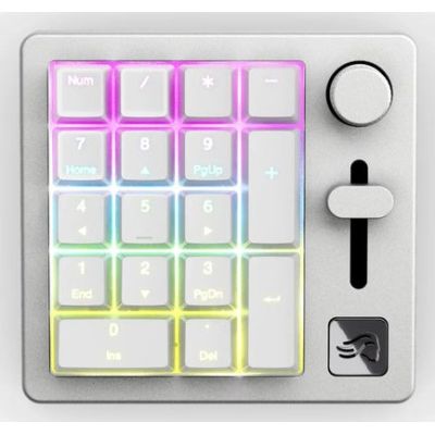 Keychron GMMK Numpad Keyboard Home/Office USB + RF Wireless + Bluetooth White