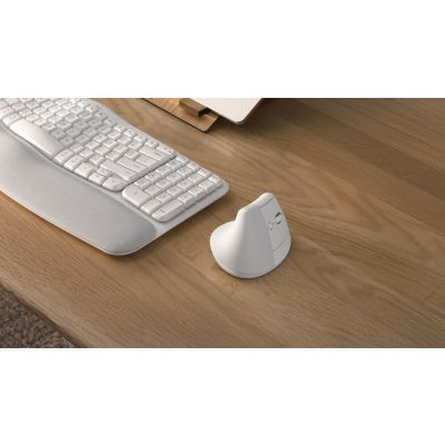 42. Logitech Lift Vertical White mouse