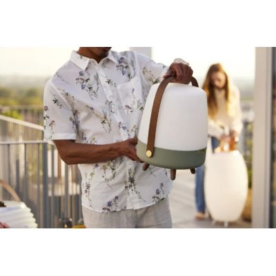 7. KOODUU LITE-UP PLAY Portable Lamp with Speaker - Dark Green
