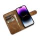 9. iCarer Oil Wax Wallet Case 2in1 Cover iPhone 14 Pro Anti-RFID Leather Flip Case Brown (WMI14220722-TN)