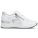 2. Women's leather wedge sneakers white Rieker N4340-80