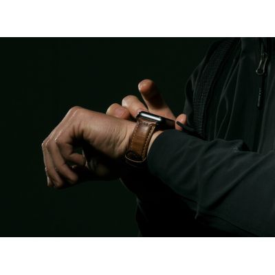 11. Nomad NM1A4RBT00 Smart Personal Accessory Band Brown Leather
