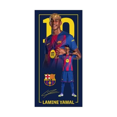 4. FC Barcelona beach towel Yamal microfiber 70X140 124609