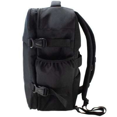 4. Black Travel Backpack for Air Travel with Laptop Compartment SEMI LINE