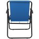 10. CAMPING CHAIR WITH ARMRESTS 52x44x75CM FOLDING BLUE