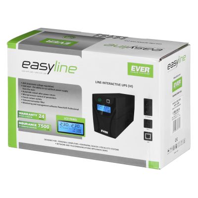 8. EVER EASYLINE 850AVR USB UPS power supply (850VA) (T/EASYTO-000K85/00)