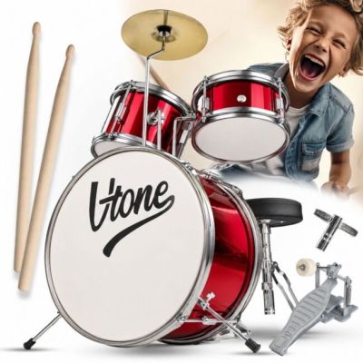 V-TONE VDJR 1 RD three-piece acoustic mini drum kit