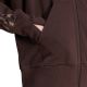 5. Women's adidas Seasonal Essentials Animal Print 3-Stripes Full-Zip Hooded Sweatshirt Brown KV9299