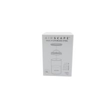Airscape AS2007 Coffee Container 500g Airtight, Vacuum + Cotton Bag, White
