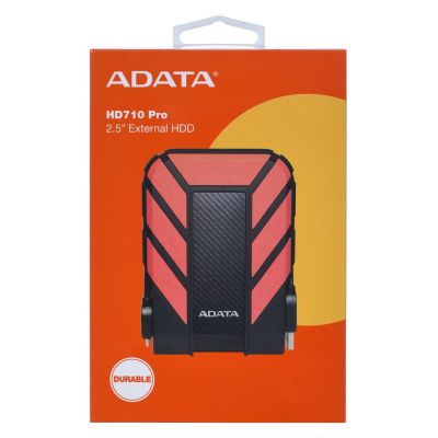 3. ADATA HD710 PRO External HDD Drive (1TB; 2.5"; USB 3.2; red)
