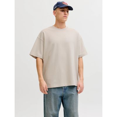 Jack&Jones men's t-shirt JJEBARRON TEE SS O-NECK NOOS 12298906 MOONBEAM