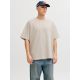Jack&Jones men's t-shirt JJEBARRON TEE SS O-NECK NOOS 12298906 MOONBEAM