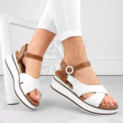 2. Vinceza W JAN303 white wedge sandals